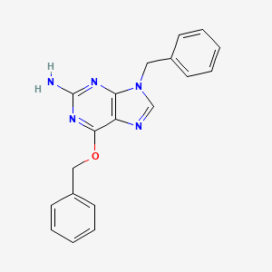 9H-Purin-2-amine, 6-(phenylmethoxy)-9-(phenylmethyl)-