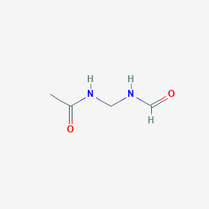 molecular formula C4H8N2O2 B12931764 N-(Formamidomethyl)acetamide CAS No. 87996-45-0