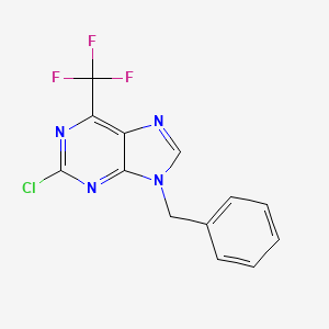 9-Benzyl-2-chloro-6-(trifluoromethyl)-9h-purine