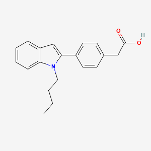 [4-(1-Butyl-1H-indol-2-yl)phenyl]acetic acid