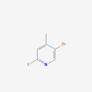 molecular formula C6H5BrIN B1293182 5-Bromo-2-iodo-4-methylpyridine CAS No. 941294-57-1