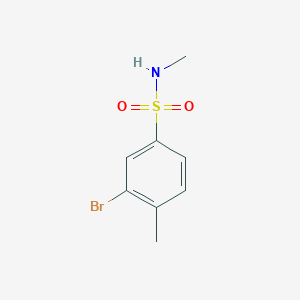 molecular formula C8H10BrNO2S B1293183 3-Bromo-N,4-dimethylbenzenesulfonamide CAS No. 941294-51-5