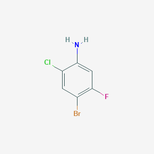 molecular formula C6H4BrClFN B1293188 4-Bromo-2-chloro-5-fluoroaniline CAS No. 1000572-63-3