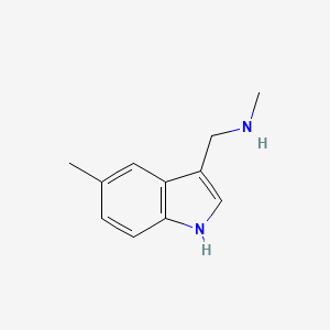 molecular formula C11H14N2 B1293192 N-Methyl-1-(5-methyl-1H-indol-3-YL)methanamine CAS No. 915922-67-7