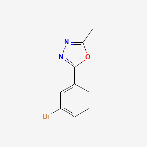 molecular formula C9H7BrN2O B1293197 2-(3-Bromophenyl)-5-methyl-1,3,4-oxadiazole CAS No. 41491-53-6