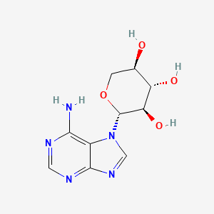 (2R,3R,4S,5R)-2-(6-Amino-7H-purin-7-yl)tetrahydro-2H-pyran-3,4,5-triol