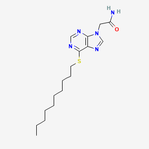 2-(6-Decylsulfanylpurin-9-yl)acetamide