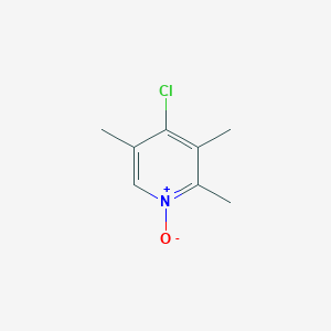 molecular formula C8H10ClNO B012932 4-氯-2,3,5-三甲基-1-氧化吡啶-1-鎓 CAS No. 109371-20-2