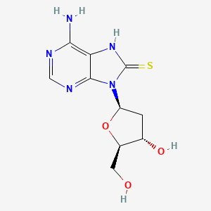 Adenosine, 2'-deoxy-7,8-dihydro-8-thioxo-