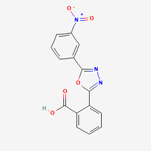 2-(5-(3-Nitrophenyl)-1,3,4-oxadiazol-2-yl)benzoic acid