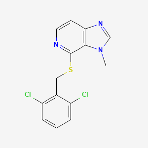 4-{[(2,6-Dichlorophenyl)methyl]sulfanyl}-3-methyl-3H-imidazo[4,5-c]pyridine