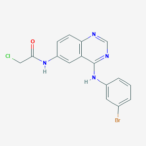 N-(4-((3-Bromophenyl)amino)quinazolin-6-yl)-2-chloroacetamide