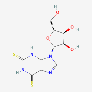 molecular formula C10H12N4O4S2 B12932092 2,6-Dimercaptonebularine 