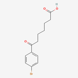 B1293222 7-(4-Bromophenyl)-7-oxoheptanoic acid CAS No. 898787-83-2