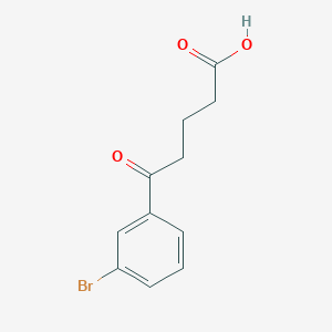 molecular formula C11H11BrO3 B1293223 5-(3-Bromophenyl)-5-oxovaleric acid CAS No. 898787-86-5