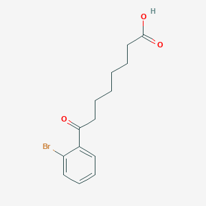 molecular formula C14H17BrO3 B1293226 8-(2-Bromophenyl)-8-oxooctanoic acid CAS No. 898765-30-5
