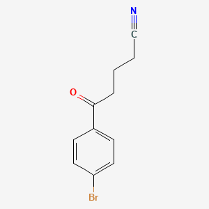 molecular formula C11H10BrNO B1293236 5-(4-Bromophenyl)-5-oxovaleronitrile CAS No. 898766-86-4