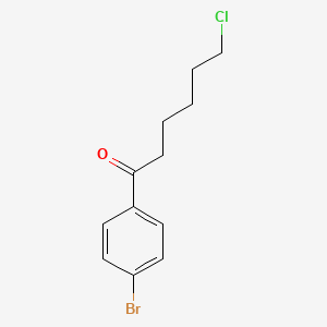 molecular formula C12H14BrClO B1293242 1-(4-Bromophenyl)-6-chloro-1-oxohexane CAS No. 898767-00-5