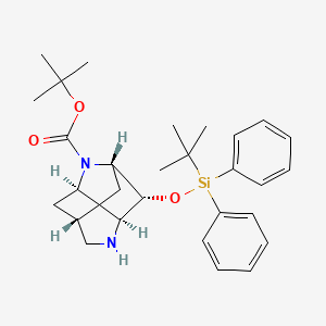 tert-Butyl (2S,3R,3aS,6R,7aR)-3-((tert-butyldiphenylsilyl)oxy)octahydro-1H-2,6-methanopyrrolo[3,2-b]pyridine-1-carboxylate