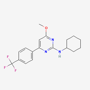 N-Cyclohexyl-4-methoxy-6-(4-(trifluoromethyl)phenyl)pyrimidin-2-amine