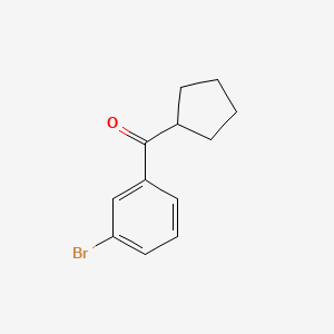 molecular formula C12H13BrO B1293272 3-Bromophenyl cyclopentyl ketone CAS No. 898791-44-1