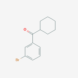 molecular formula C13H15BrO B1293273 3-Bromophenyl cyclohexyl ketone CAS No. 898769-06-7