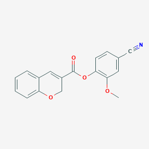 4-Cyano-2-methoxyphenyl 2H-chromene-3-carboxylate