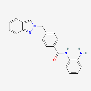 N-(2-Aminophenyl)-4-[(2H-indazol-2-yl)methyl]benzamide