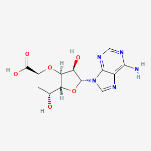 (2R,3R,3AS,5S,7R,7aR)-2-(6-amino-9H-purin-9-yl)-3,7-dihydroxyhexahydro-2H-furo[3,2-b]pyran-5-carboxylic acid