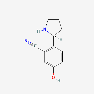 (S)-5-Hydroxy-2-(pyrrolidin-2-yl)benzonitrile