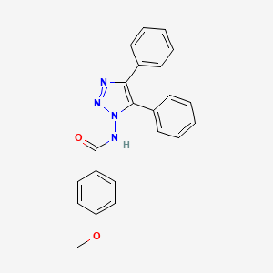 N-(4,5-Diphenyl-1H-1,2,3-triazol-1-yl)-4-methoxybenzamide