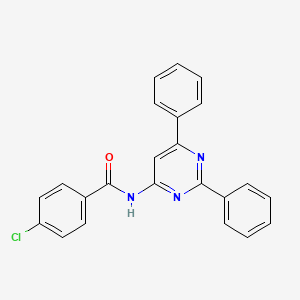 Benzamide, 4-chloro-N-(2,6-diphenyl-4-pyrimidinyl)-