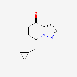 molecular formula C11H14N2O B12933437 7-(Cyclopropylmethyl)-6,7-dihydropyrazolo[1,5-a]pyridin-4(5H)-one 