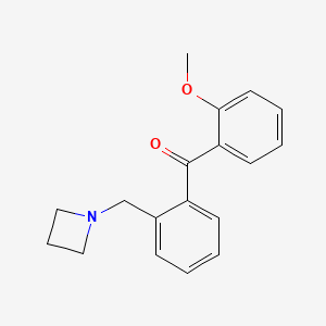 B1293349 2-Azetidinomethyl-2'-methoxybenzophenone CAS No. 898754-35-3