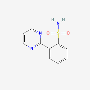 molecular formula C10H9N3O2S B12933525 2-(Pyrimidin-2-yl)benzenesulfonamide CAS No. 88152-97-0