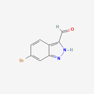 molecular formula C8H5BrN2O B1293364 6-Bromo-1H-indazole-3-carbaldehyde CAS No. 885271-72-7