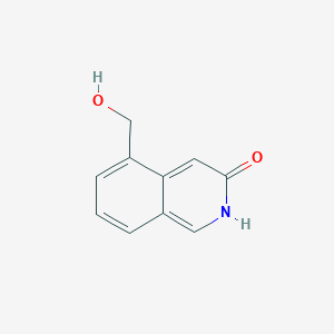 molecular formula C10H9NO2 B12933643 5-(Hydroxymethyl)isoquinolin-3(2H)-one 