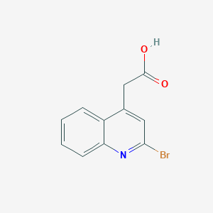 molecular formula C11H8BrNO2 B12933670 2-(2-Bromoquinolin-4-yl)acetic acid 