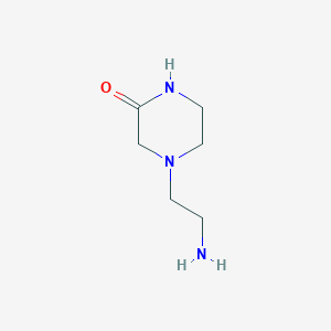 B129337 4-(2-Aminoethyl)piperazin-2-one CAS No. 145625-71-4