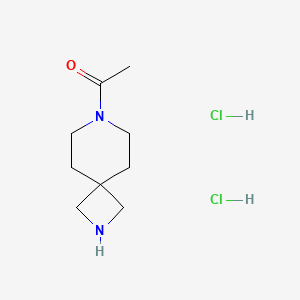 molecular formula C9H18Cl2N2O B12933700 1-(2,7-Diazaspiro[3.5]nonan-7-YL)ethanone dihydrochloride 