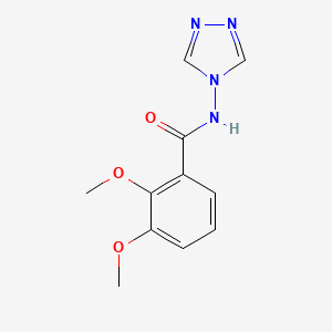 molecular formula C11H12N4O3 B12933711 2,3-dimethoxy-N-(4H-1,2,4-triazol-4-yl)benzamide CAS No. 766526-40-3