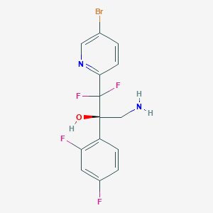 (R)-3-Amino-1-(5-bromopyridin-2-yl)-2-(2,4-difluorophenyl)-1,1-difluoropropan-2-ol