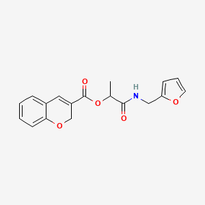 [1-(furan-2-ylmethylamino)-1-oxopropan-2-yl] 2H-chromene-3-carboxylate