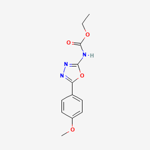 Ethyl (5-(4-methoxyphenyl)-1,3,4-oxadiazol-2-yl)carbamate