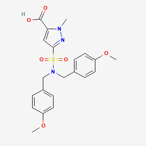 3-(N,N-Bis(4-methoxybenzyl)sulfamoyl)-1-methyl-1H-pyrazole-5-carboxylic acid