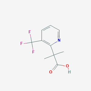 2-Methyl-2-(3-(trifluoromethyl)pyridin-2-yl)propanoic acid