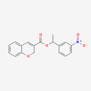 1-(3-nitrophenyl)ethyl 2H-chromene-3-carboxylate