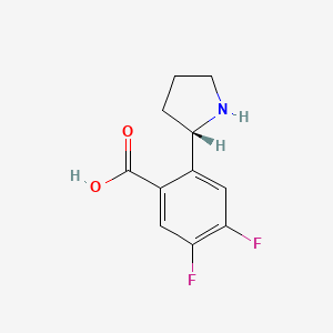 (S)-4,5-Difluoro-2-(pyrrolidin-2-yl)benzoic acid