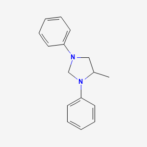 molecular formula C16H18N2 B12934020 4-Methyl-1,3-diphenylimidazolidine CAS No. 42164-31-8