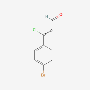 molecular formula C9H6BrClO B1293411 3-(4-Bromophenyl)-3-chloropropenal 